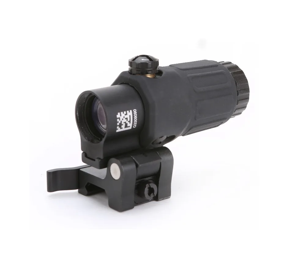 Comprar SPINA Optical 33 Airsoft 3X lupa con interruptor a lado rápido desmontable QD montaje para caza arena negra y color rojo