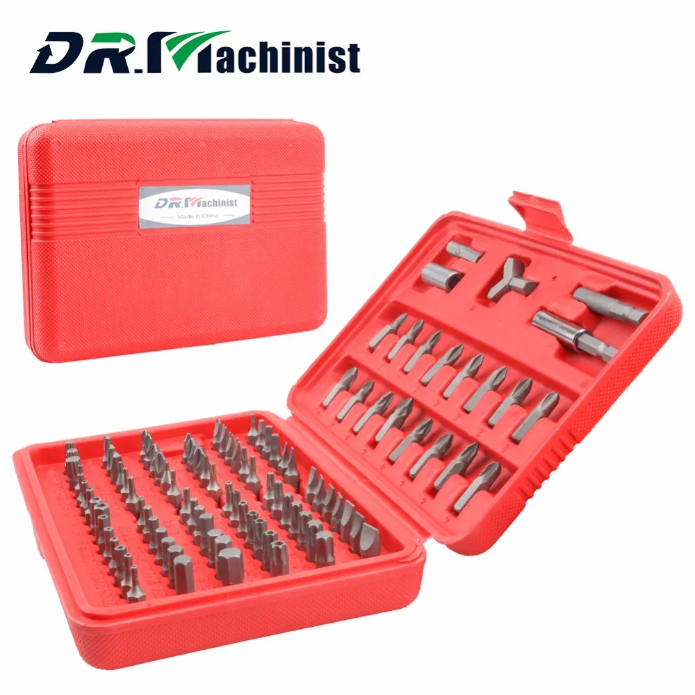 

DR.Machinist 100Pcs Ratchet Screw driver Sets Kit Household Multifunction Tool Electrical Maintenance Repair Tools Batch Head