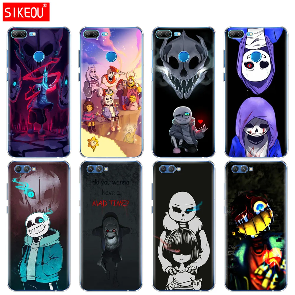 

Silicone Cover phone Case for Huawei Honor 10 V10 3c 4C 5c 5x 4A 6A 6C pro 6X 7X 6 7 8 9 LITE Undertale Sans