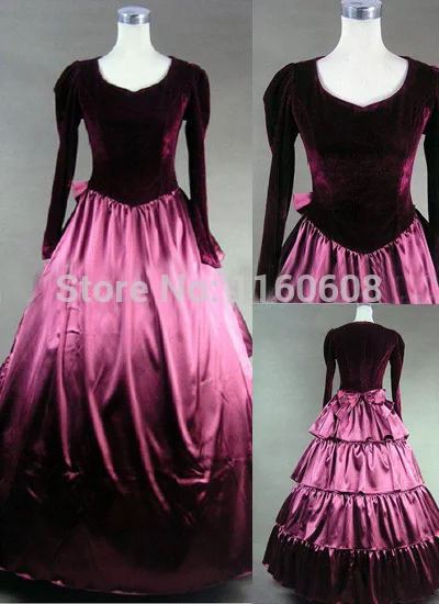 

Superb Purple Gothic Victorian Dress