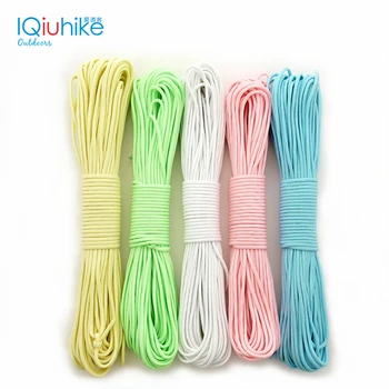 

10-31 Meters Survival Paracord Luminous Rope Camp Glow Paracord 550LB 7 Strands Parachute Cords Lanyard Ropes Camping Equipment