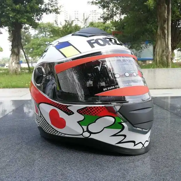 

Full Face dual visor dual visor Motorcycle Helmet Riding Car motocross racing motorbike helmet ((Replica)