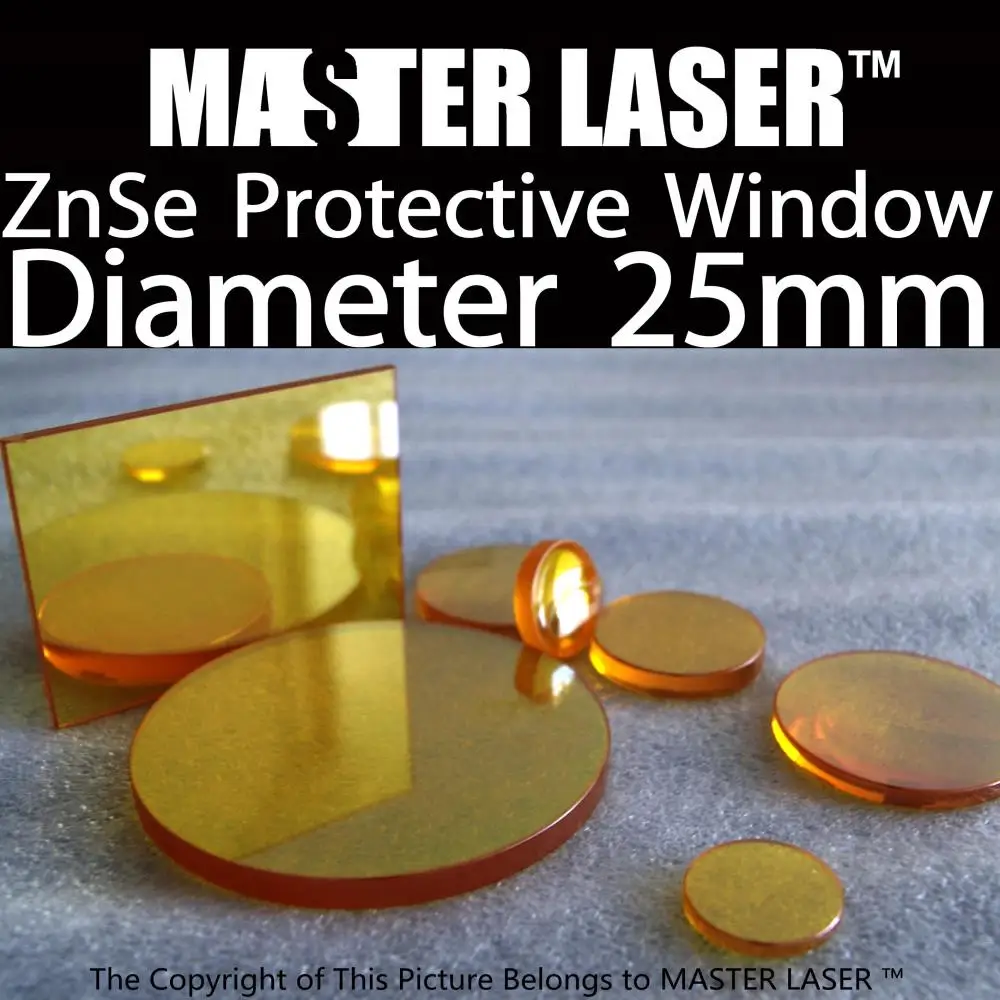 

USA Imported ZnSe Window for CO2 Laser Cutting Machine Focus Lens Dia25mm Thickness 3mm Protective Window Laser Lens