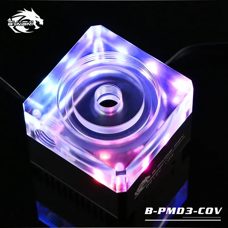 Bykski B-PMD3-COV 5 в RGB насос системы водяного охлаждения с радиатором 600L DDC серебристый