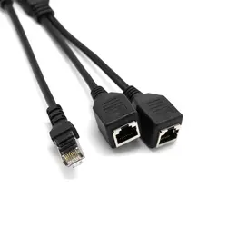 RJ45 разъем 1-2 LAN Ethernet сетевой разветвитель удлинитель адаптер Соединительный кабель RJ45 розетка