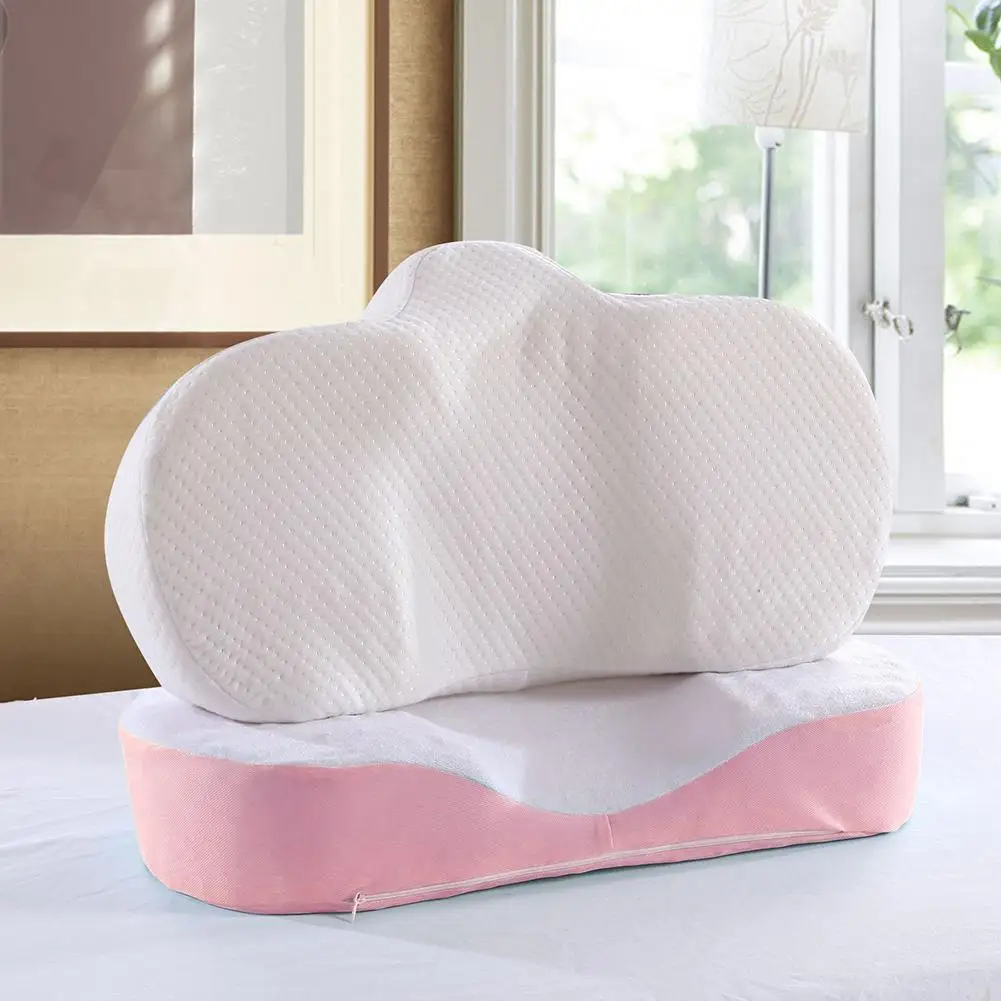 

Travel Neck Pillow Memory Foam Anti Wrinkle Pillow Ergonomic Curve Improve Sleeping Pillow Perfect Concave Headrest Neck Support