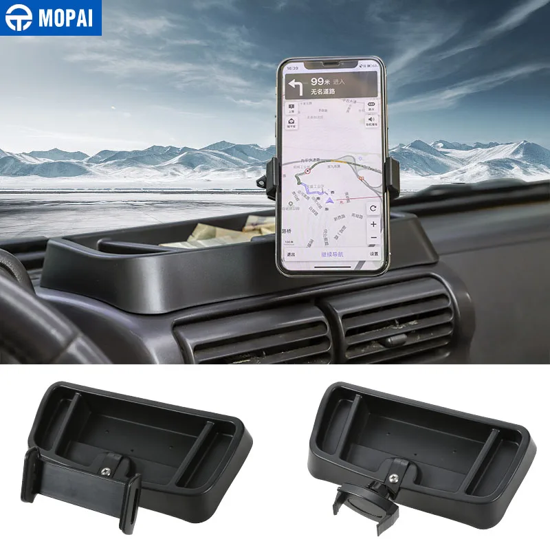MOPAI Автомобильный кронштейн для Jeep Wrangler TJ 1997-2006 ABS автомобильный IPad держатель для мобильного телефона Подставка коробка для хранения автомобильные аксессуары Стайлинг