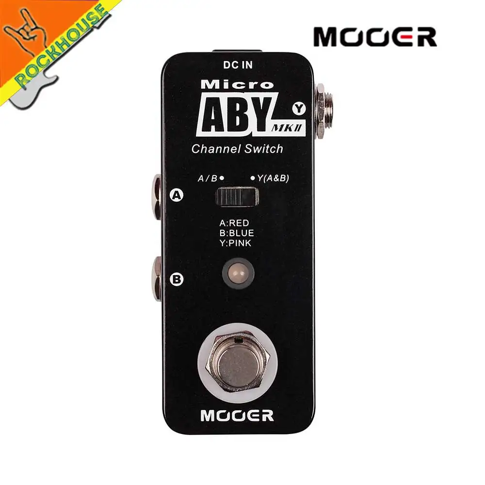 MOOER Micro ABY MK2 Guitar Line Selector Pedal Amplifier Channel Switch