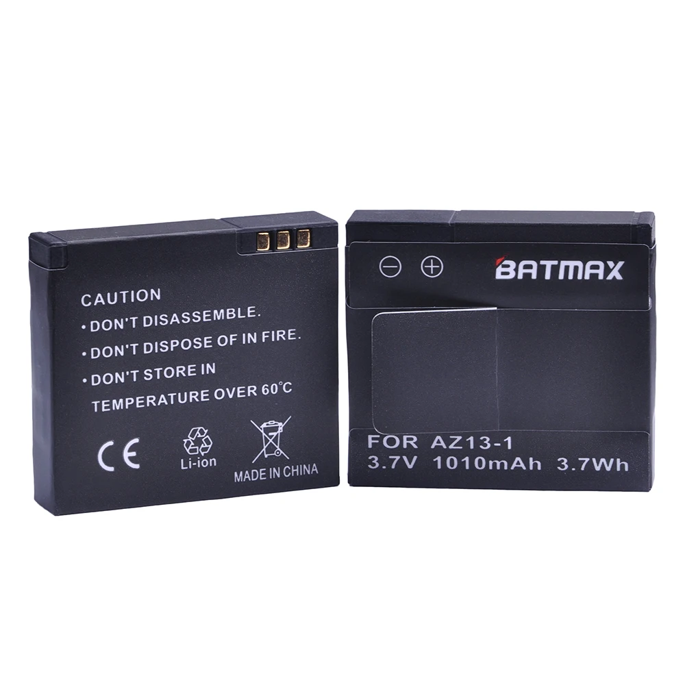 Аккумулятор Batmax 2pc AZ13-1 AZ13 литий-ионный для экшн-камер Xiaomi Yi | Электроника