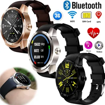 

Sport 3G WiFi Bluetooth Smart Watch GPS Fitness Tracker Heart Rate Sleep Monitor Music Video Player SIM Unlocked Wristband Watch