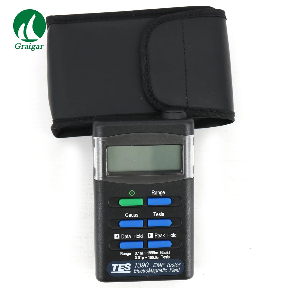 

TES-1390 EMF Tester Hand-held Instrument Range 200 / 2000 Milli Gauss