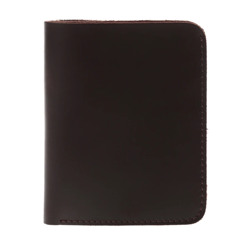 Новейший мужской кожаный тонкий держатель для кредитных карт клатч Двойные портмоне кошелек карманы - Цвет: 02