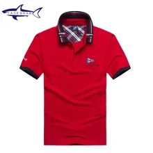 2017 neue tace & shark marke polo shirt männer sommer casual striped baumwolle polo hemd solide formal business camisa polo shark männer