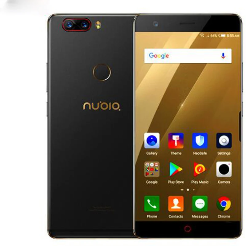 Zte Nubia Z17 без полей 6 ГБ/8 ГБ Оперативная память 64 Гб/128 ГБ Встроенная память сотовый телефон Android 7,1 Snapdragon 835 Octa Core 5,5 "Dual SIM 23.0MP