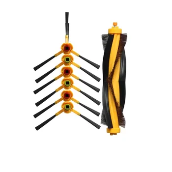 

Brush For Ecovacs Deebot DT85 DT83 DM81 DM85 DT85G DE33 DD35 DR98 Robot Vacuum Cleaner Parts 6x side brush 1x Main Roller brush
