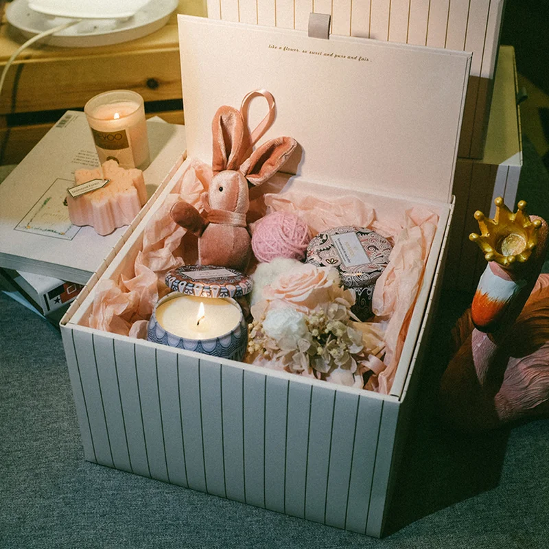 

candle gift packing set meditation room fragrance incense sticks insence Flower Bud valentines day gifts Everlasting flower new
