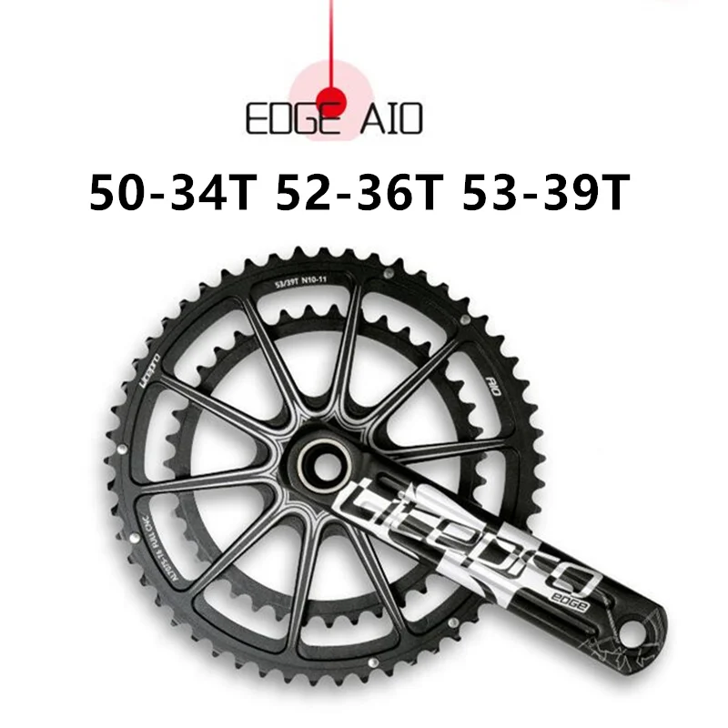 

2018 HOT Litepro EDGE AIO Hollow Double Chainring Road bike Cheap Crankset Crank 53-39 T 50-34 T 52-36 T 170mm 172.5mm