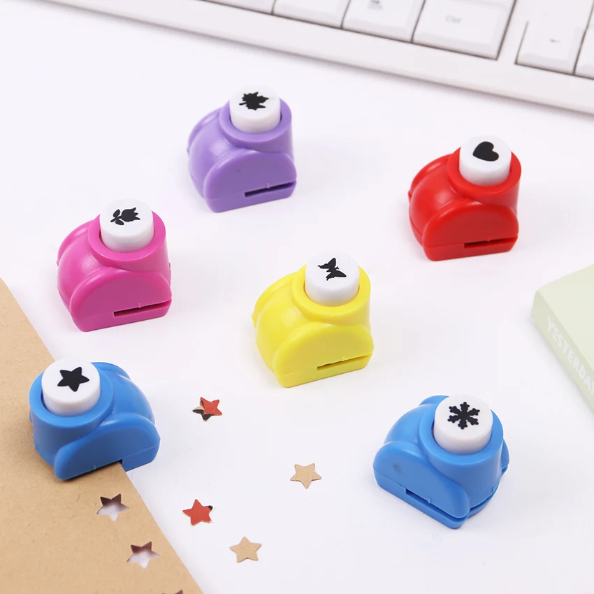 

MrY Kawaii Student Hole Punch DIY Handmade Cutter Card Craft Printing Puncher Rose Heart Butterfly Shape Puncher
