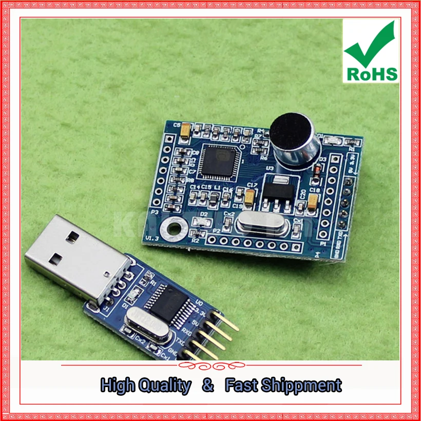 

speech recognition module LD3320 integrated with a single chip, IO board (C2B5)