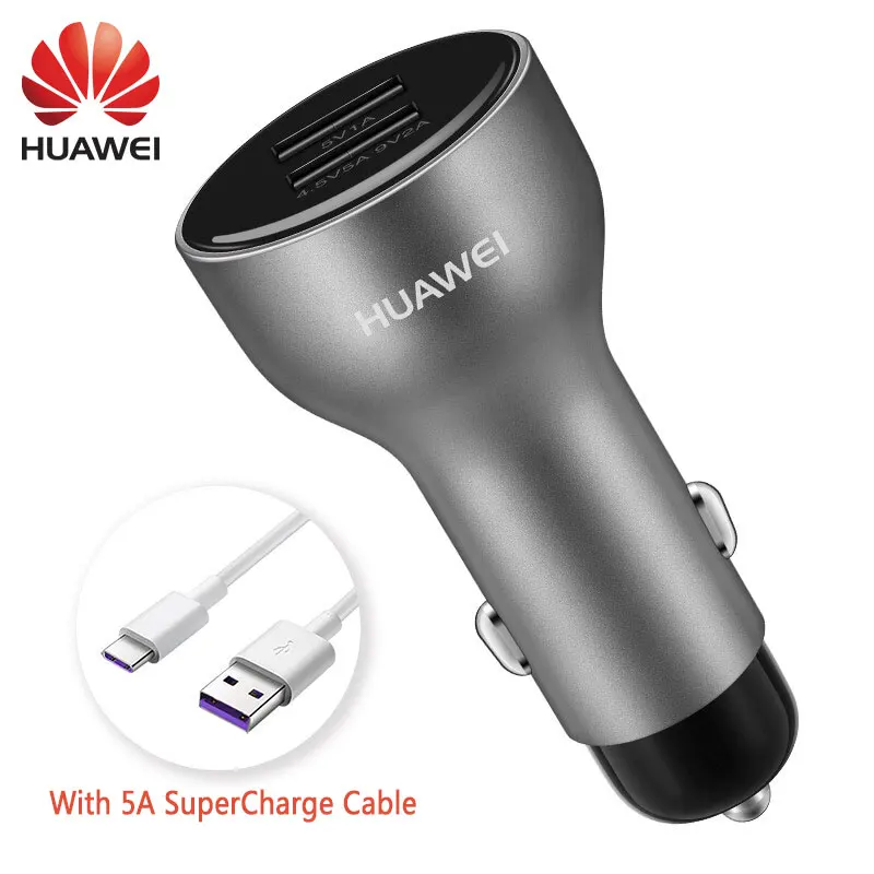 Автомобильное зарядное устройство Huawei быстрое Mate 9 10 20 X P10 Plus P30 Pro Type C Honor 8 V9 V10 View