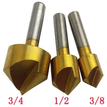3pcs 90 Degree Single FluteEdge Chamfer Countersink Drill Bit End Mill Cutter Hand Tool Countersink Electric Drill Drill Bit 3pcs 90 Degree Single FluteEdge Chamfer Countersink Drill Bit End Mill Cutter Hand Tool Countersink Electric Drill Drill Bit