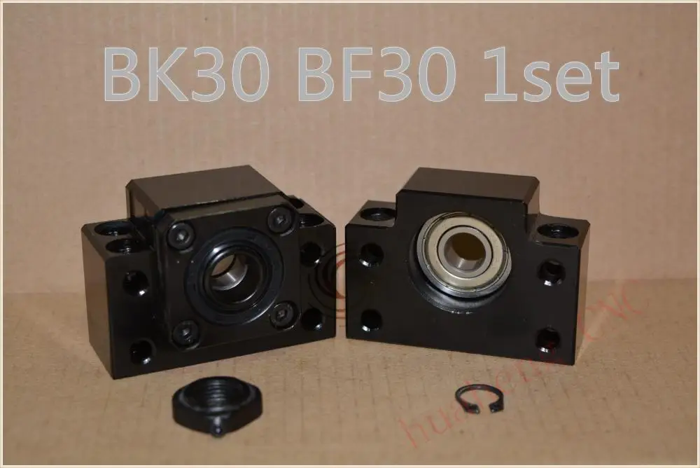 1pcs BK30 fixed end with 1pcs BF30 free end support for ballscrew support #917-1 #918-1 1pcs BK30 fixed end with 1pcs BF30 free end support for ballscrew support #917-1 #918-1