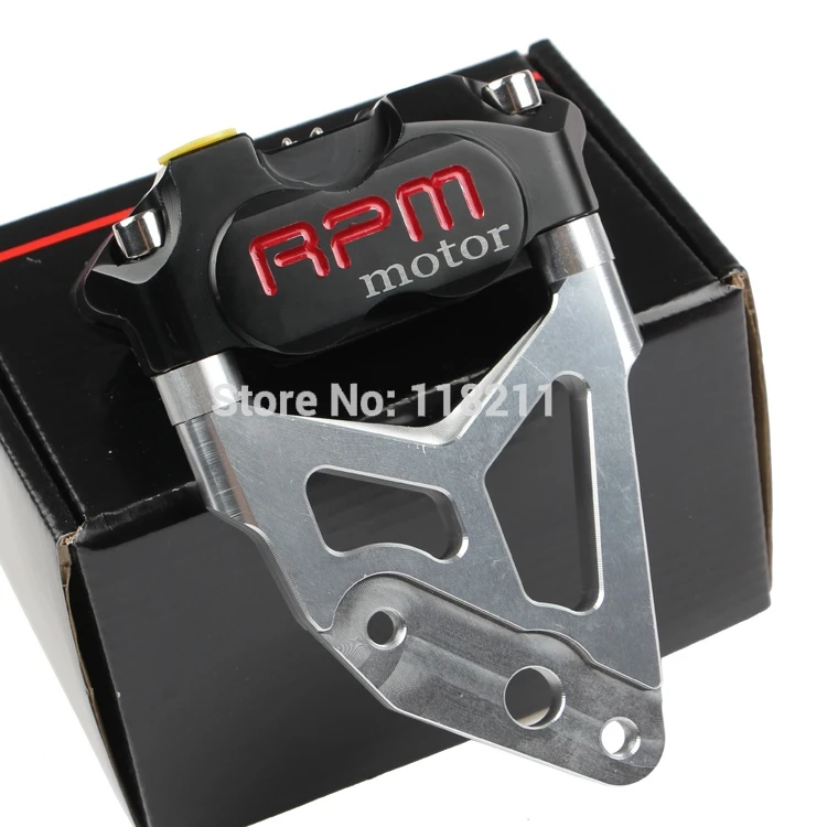 RPM motor Electric Motorcycle Scooter Brake Caliper + Brake Pump Adapter Bracket For 200mm 220mm Brake Disc Pit Bike Dirt Bike