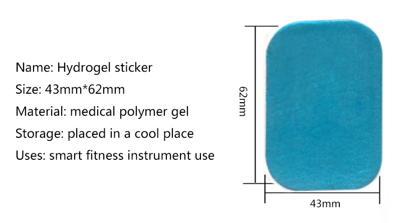 50 шт., гидрогелевые наклейки для EMS, Электрический тренажер для брюшного пресса, стимулятор мышц, гелевые подушечки для фитнеса, живота, массажа для похудения