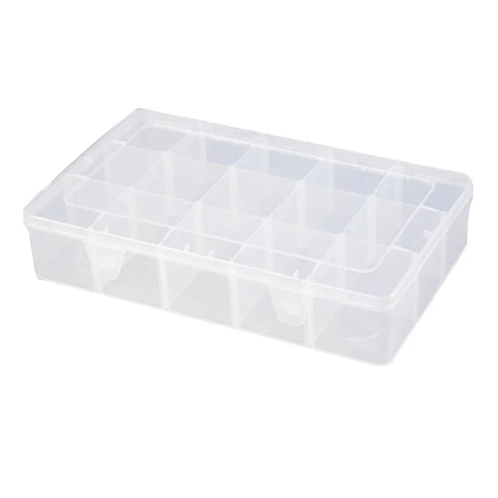 

15 Grids Washi Tape Storage Box Crafts Multifunction Detachable Organizer Transparent DIY Plastic Art Supplies Office Stationery