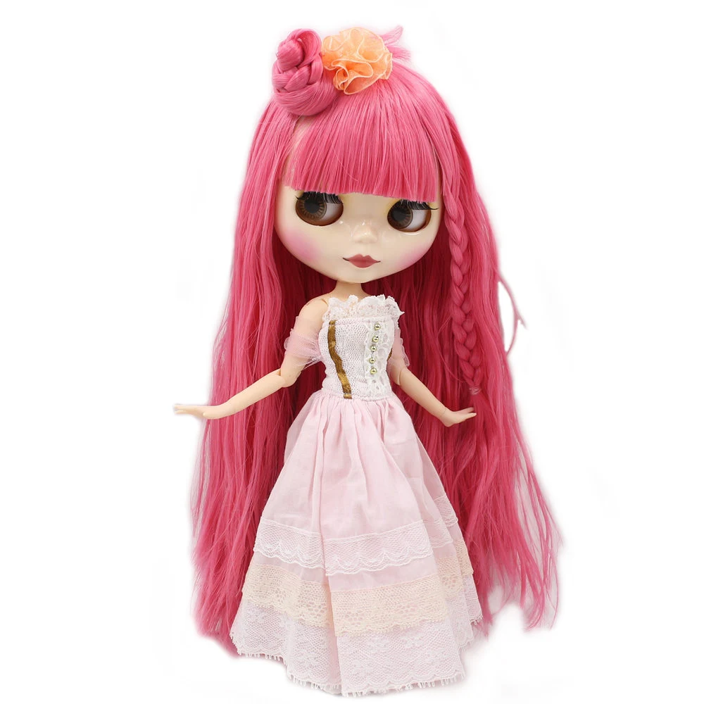 氷dbsブライス人形no 2476ピンクの髪編組共同体白スキンネオ1 6 Bjd Ob24アニメ女の子 Blythe Factory Factory Blytheblythe Doll Aliexpress