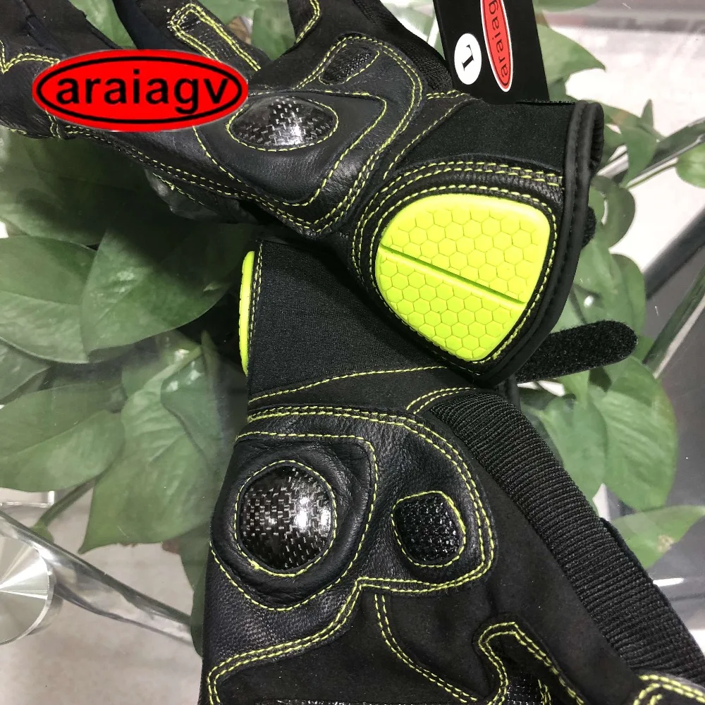 araiagv A1805 mesh leather protector glove  neon 4