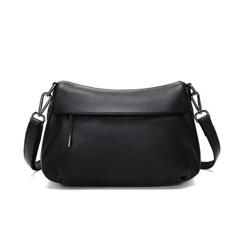 

9P0414 New Fashion Lady One Shoulder Bag Large Capacity Middle-aged Mother Genuine Cowhide Leather Handbag