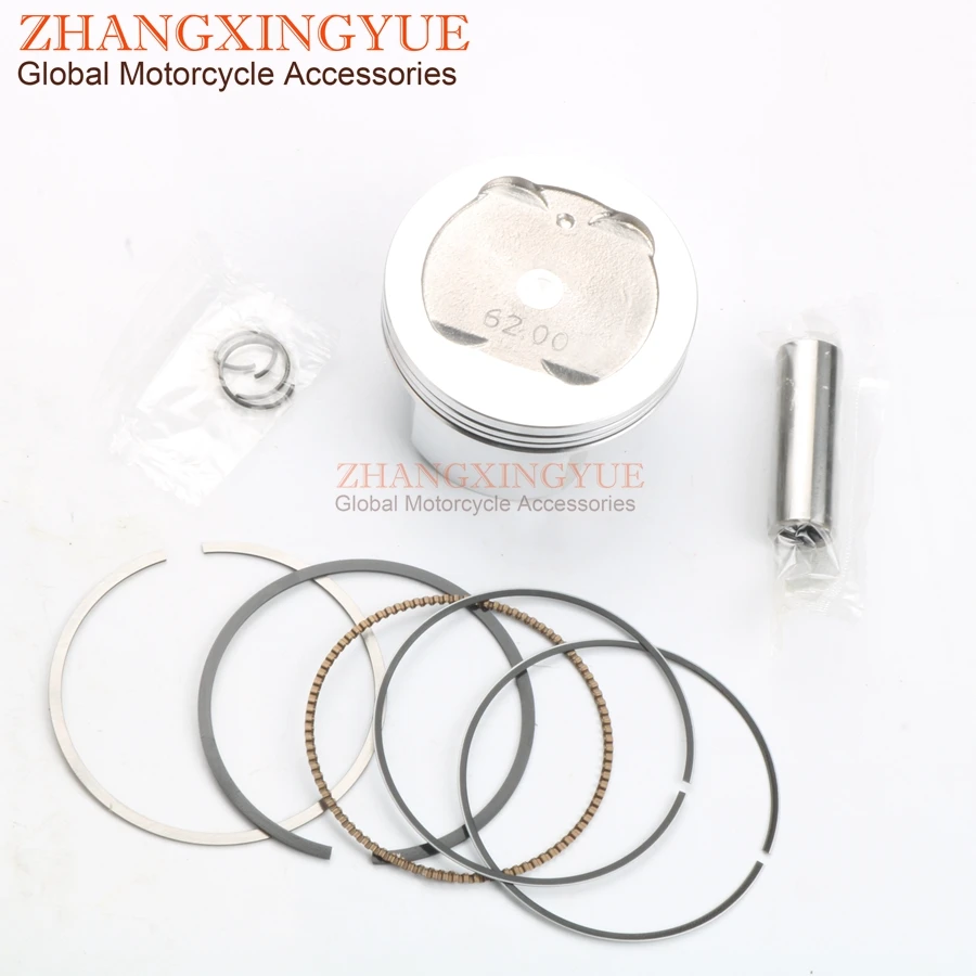 

62mm High Quality Piston Kit for YAMAHA Crypton X 135 T135 LC135 X-1R Y15ZR MX King 150 Exciter150 FZ150i Piston Pin 14mm