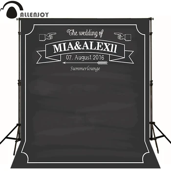 

Photographic backdrop Blackboard arrow Wedding Love original design vinyl custom photography Allenjoy background studio