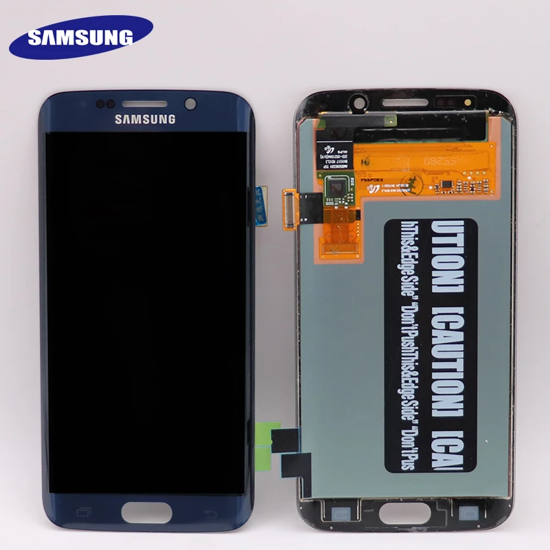 

ORIGINAL 5.1'' SUPER AMOLED Display for SAMSUNG Galaxy S6 edge LCD + Frame G925 G925I G925F Touch Screen Digitizer+Service pack