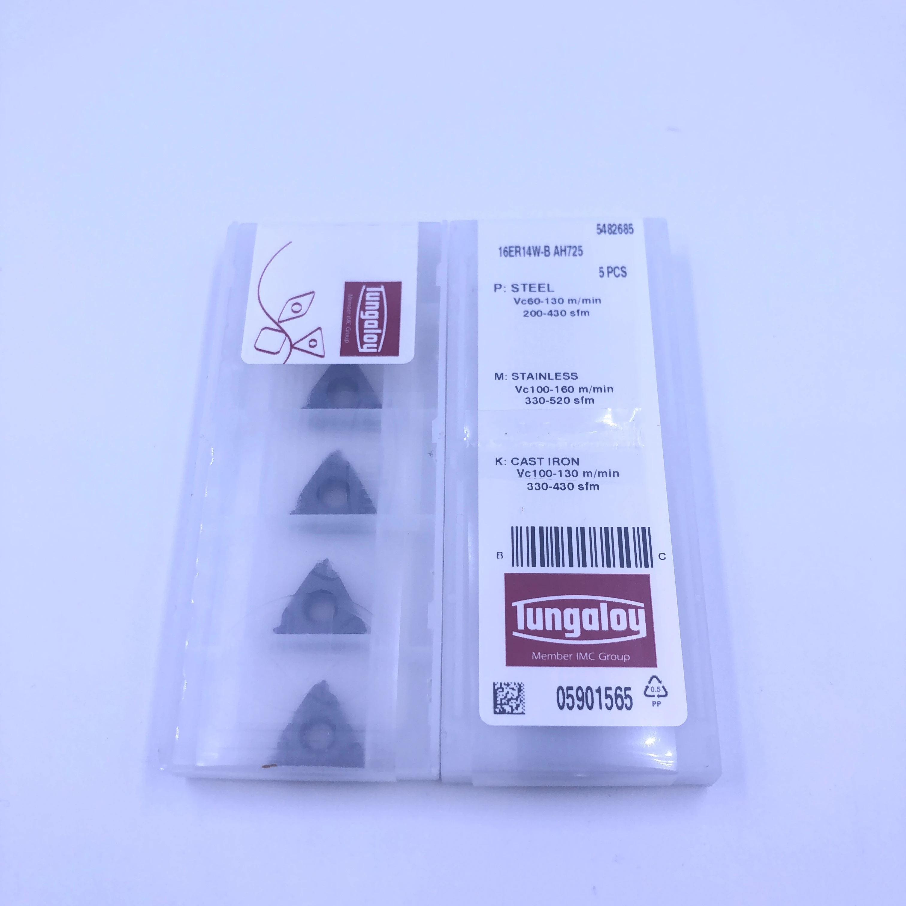 16ER14W B AH725 Original Tungaloy Carbide Inserts Threading Lathe