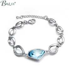 2017 Nueva Moda de Cristal de Swarovski Pulsera de Agua Gota Punzón Conjunto de Lujo Brazaletes Mujeres Romántico Joyería Mayoristas