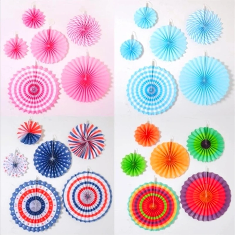 

Paper Flower Fan Handmade Paper Origami Fan Flower Three-dimensional Party Decorating Wedding Colorful Paper Origami Fan Flower