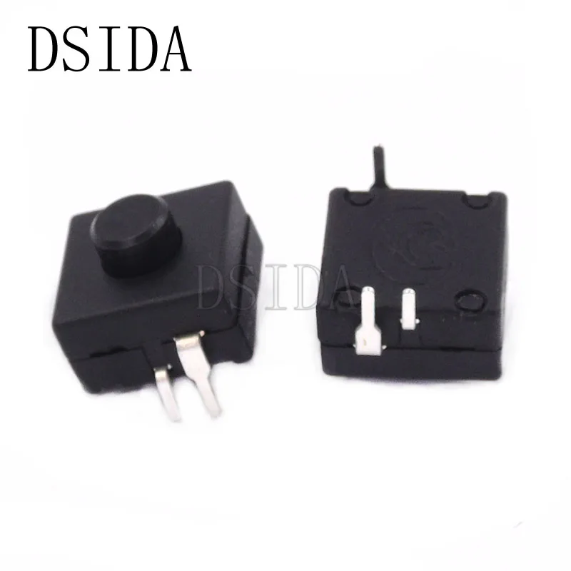 

10PCS 12*12*9.5MM 3Pins ON-ON-OFF Flashlight Push Button Switch 12X12MM LED Light Switch 1212-213A