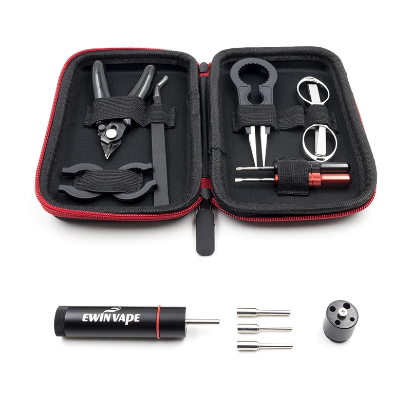 

Ewinvape Vape Tool Kit New Coil jig tool Coil DIY Master Ceramic Tweezer wire scissors Pliers jig for RDA RDTA RTA DIY Atomizer