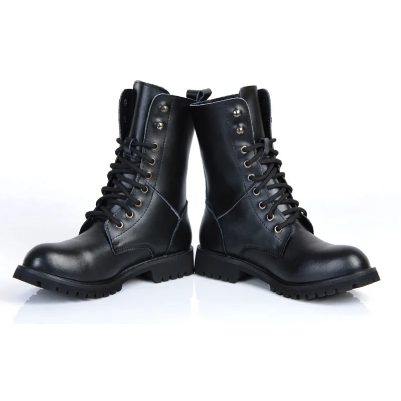 Genuine Leather Men Military Boots Men's Motorcycle Riding Hunting Casual Walking Shoes Designer desert Botas Hombre black #11 Genuine Leather Men Military Boots Men's Motorcycle Riding Hunting Casual Walking Shoes Designer desert Botas Hombre black #11