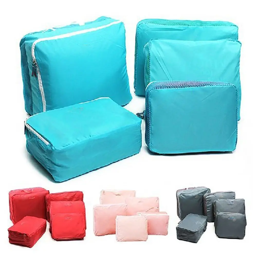 5pcs Waterproof Travel Bags Luggage Storage Portable Travel Suitcase Bags Underwear Clothes Organizer Zipper Handbag Pouch New