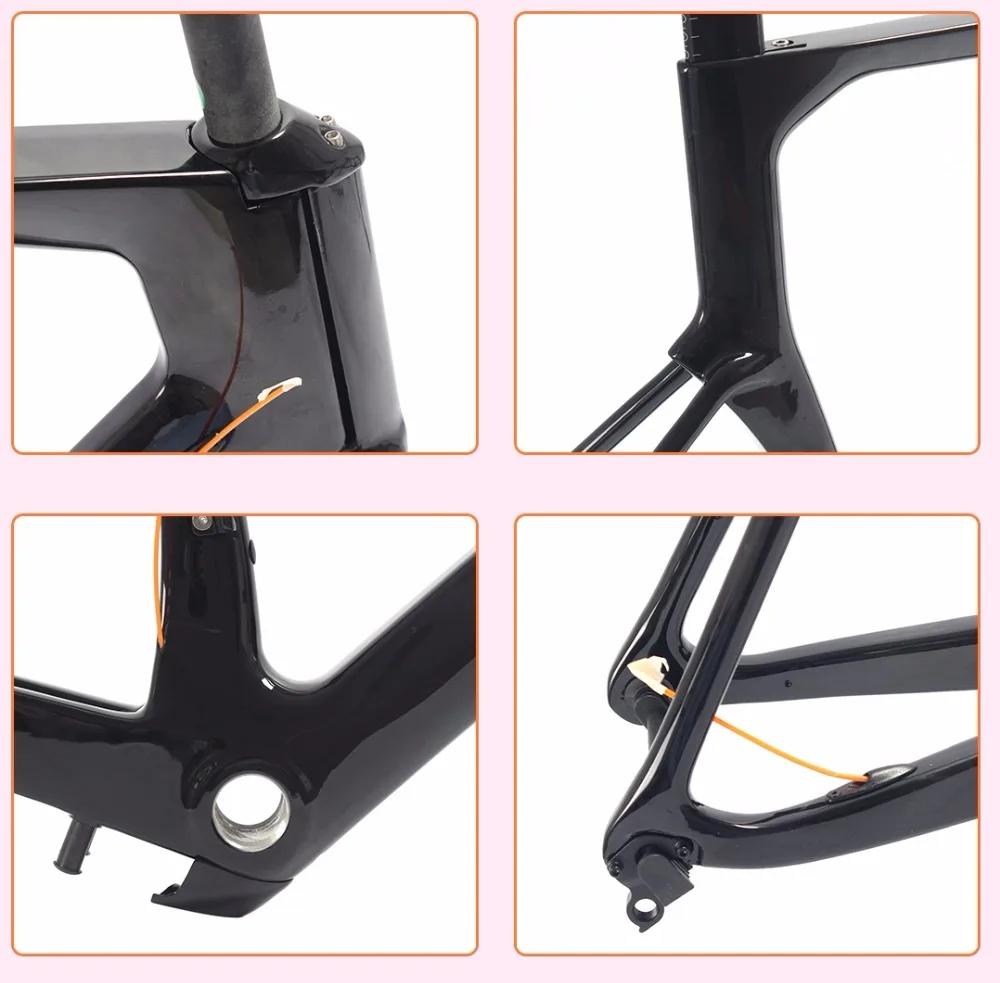 Discount Sobato  X brake/V brake racing bike frame aero carbon road frame Bicycle Frame 3