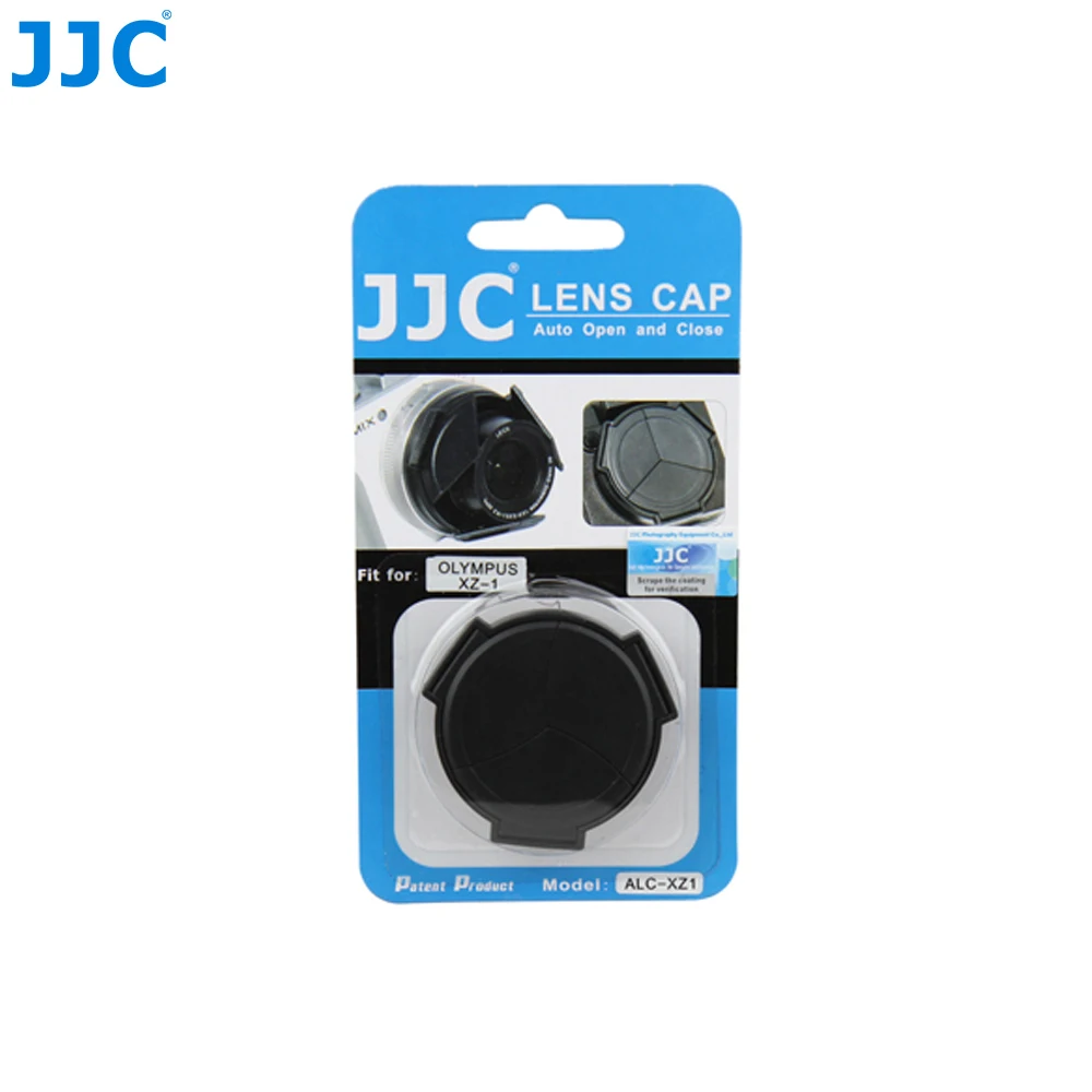 JJC Auto Lens Cap Black Self-Retaining Open Close Protector for OLYMPUS XZ-1, XZ-2