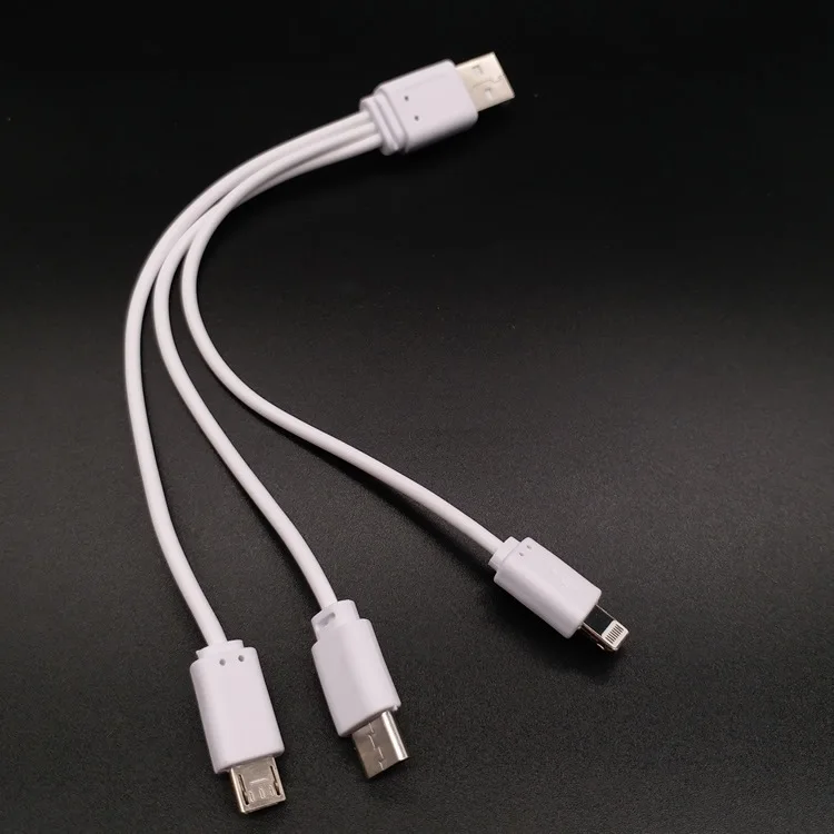 3In1 المصغّر usb نوع C متعددة كابل Usbc لهواوي P20 P10 P9 P8 زميله 9 10 20 برو لايت الروبوت المحمول هاتف محمول كبل شحن