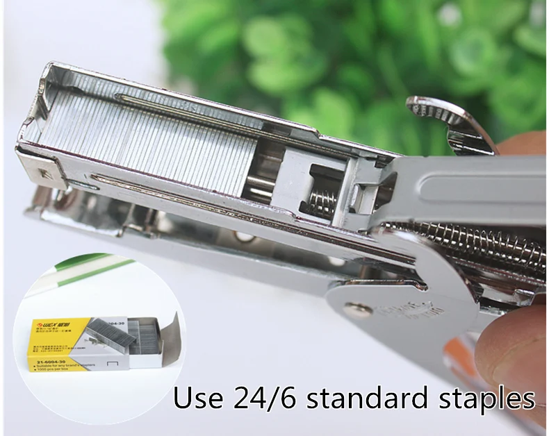 Полностью металлические плоскогубцы степлер высокое качество степлер использование 24/6 стандартных скоб эффективные офисные канцелярские принадлежности экономия усилий степлер