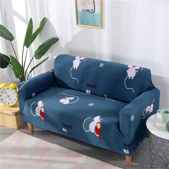 

Elastic Sofa Tight Wrap All-inclusive Slip-resistant Sofa Cover Elastic Sofa Towel Single/Two/Three/Four-Seat Plaid On The Sofa