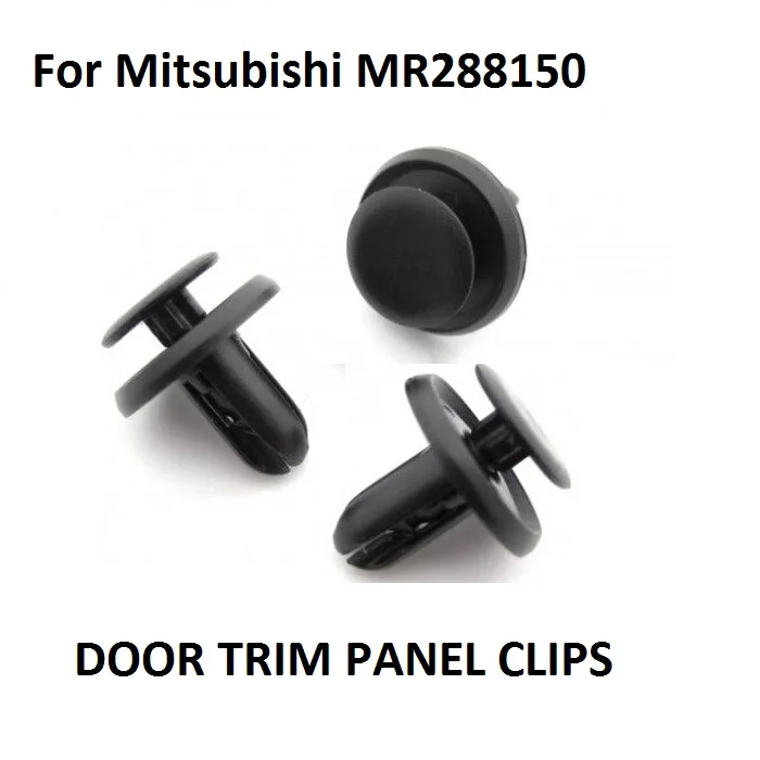 

x10 OE#MR288150 For Mitsubishi 6mm Plastic Trim Clips Bumpers, Grille, Wing Liner & Splashguards New