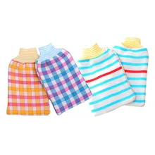 Перчатка для душа для ванной отшелушивающая задняя скраб противоскользящая Массажная Губка Уход за кожей тела перчатки для чистки купальные инструменты