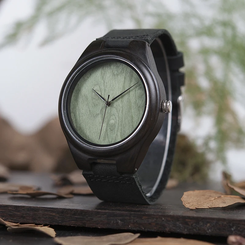 BOBOBIRD F03 Top Quality Retro Bamboo Wooden Watches Luxulry Brand Designer Watch Leather Band Quartz Watches for Men With Box